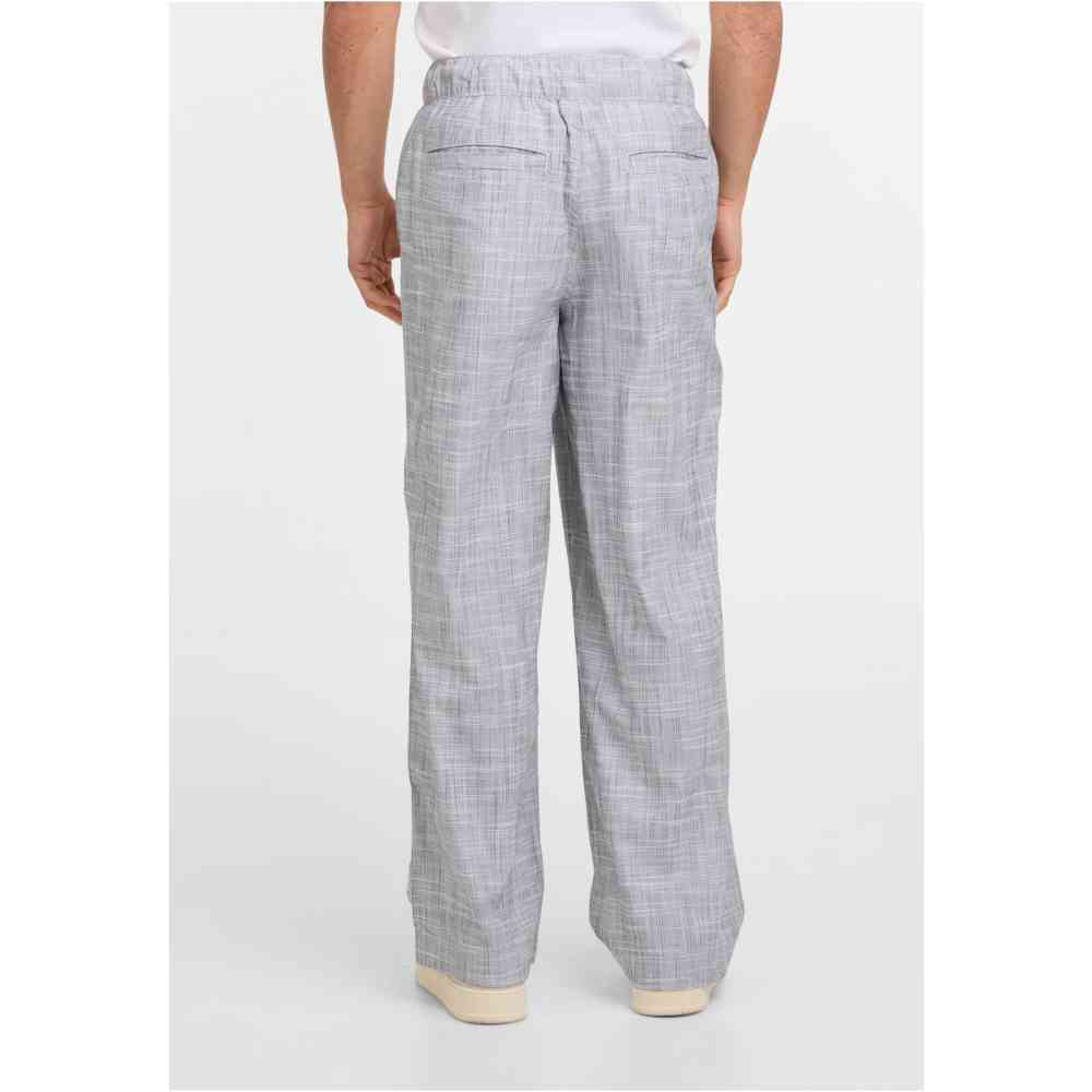 Urban Classics - Loose Structured Broek rechte pijpen - Zwart/Wit